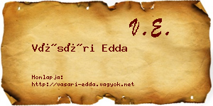 Vásári Edda névjegykártya